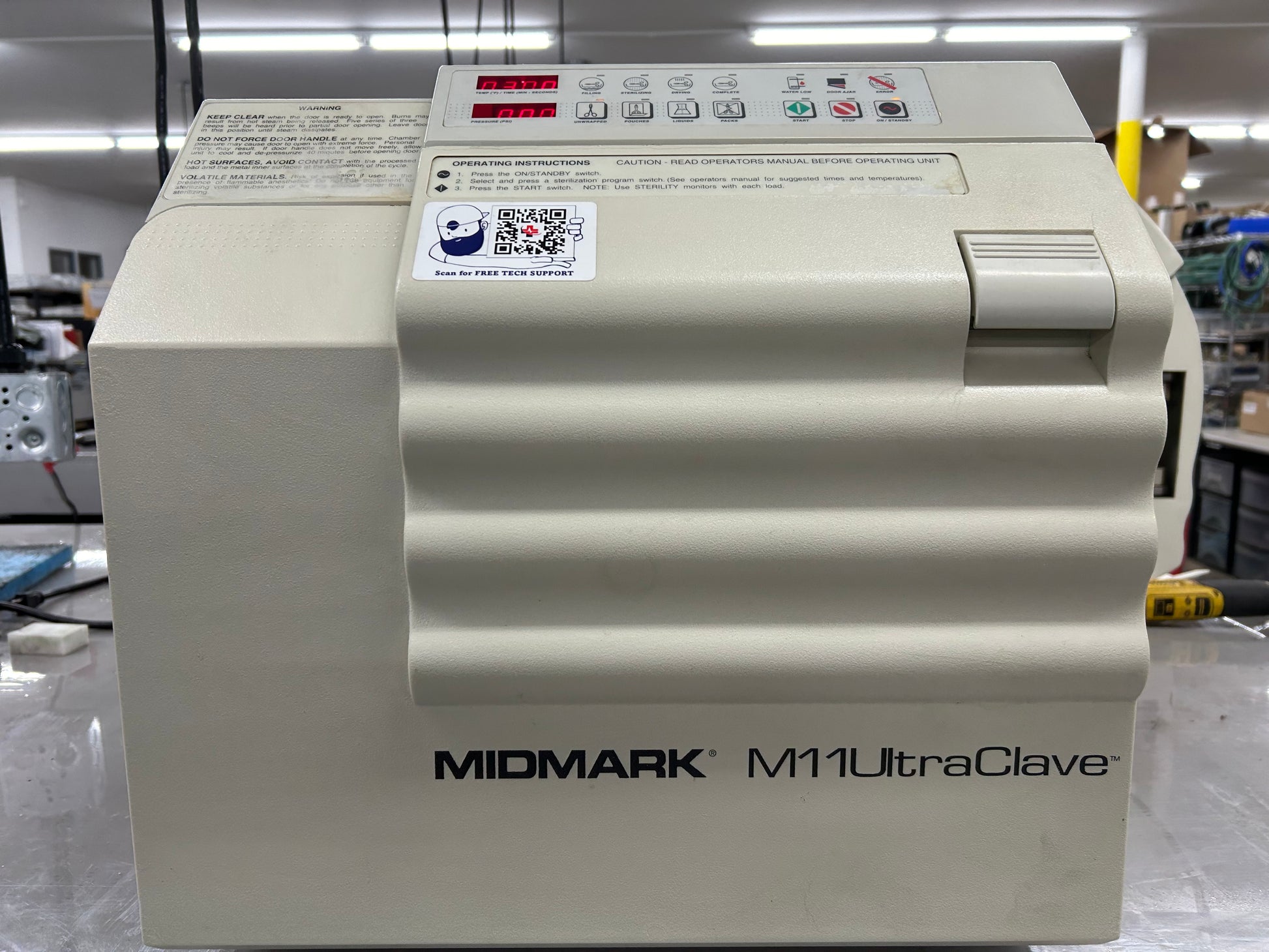 Refurbished Midmark M11 Autoclave with 6-Month Warranty - AUTOCLAVEGUYS