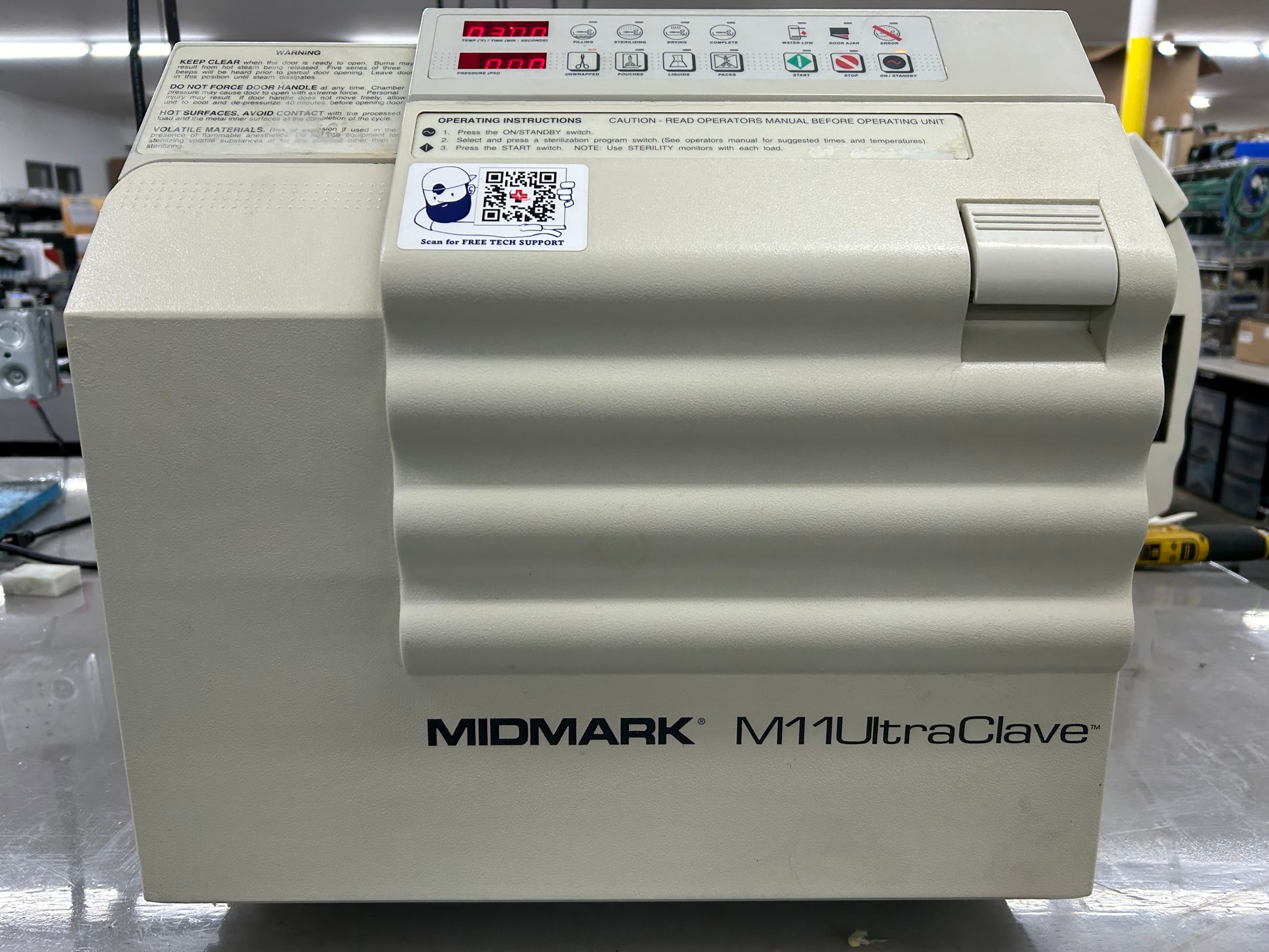 Refurbished Midmark M11 Autoclave with 6-Month Warranty - AUTOCLAVEGUYS