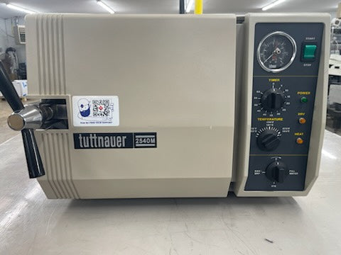 Tuttnauer 2540M Autoclave With 6 Month Warranty Coverage
