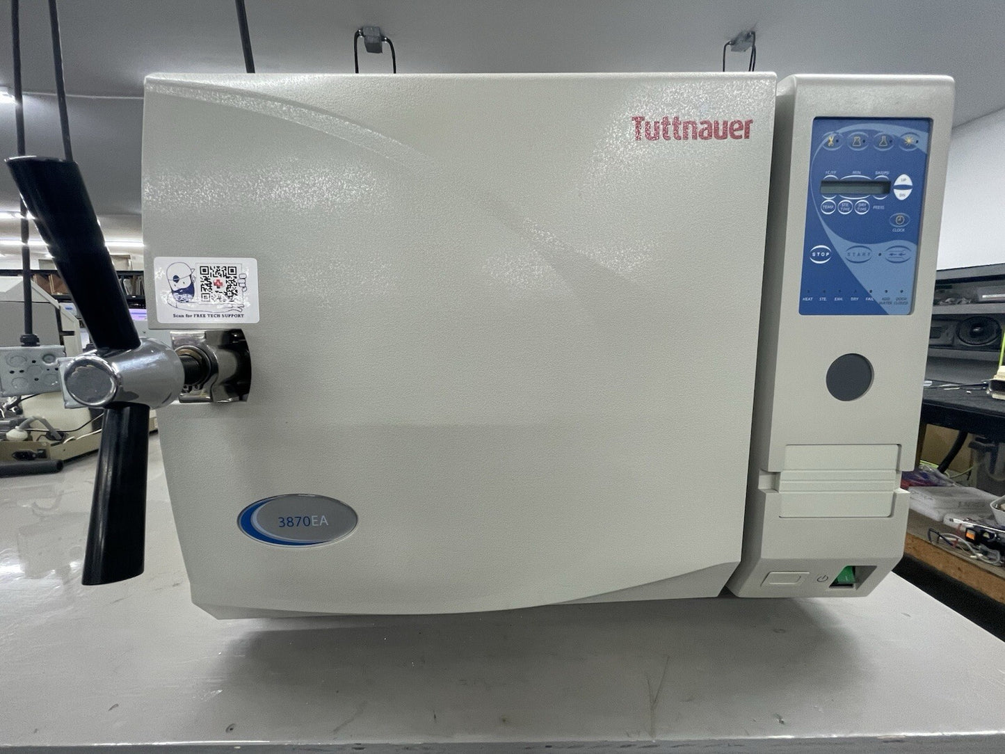 Tuttnauer 3870EA Autoclave 1 Year Full Parts + Labor Warranty