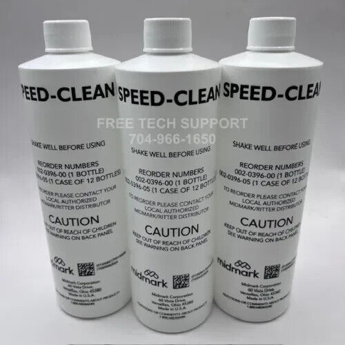 Midmark Speed-Clean Autoclave Cleaner 3 – 16oz Bottles 002-0396-00